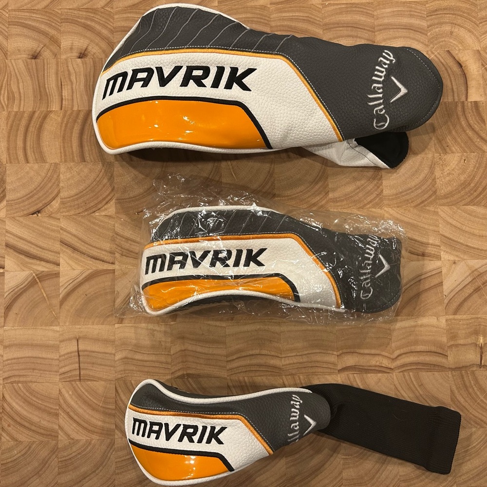 Callaway Mavrik Club Head Covers.  3 pc.  New